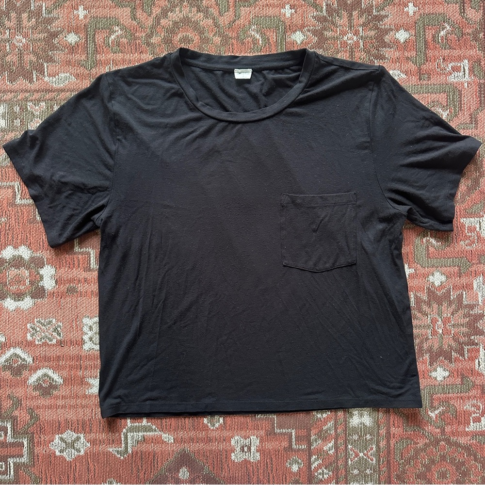 Wilfred Black Short Sleeve Boxy Tee